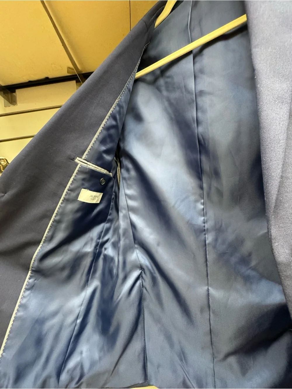Alfani Slim Fit Navy Blue Blazer - Size 38L